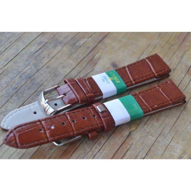 Strap Tali jam tangan cyber coklat muda 18 mm