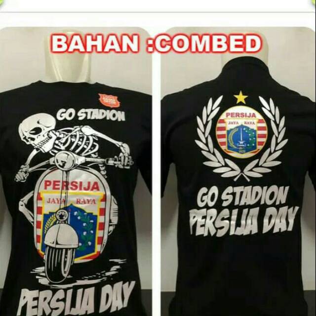 KAOS DISTRO PERSIJA GO STADION - KAOS BOLA PERSIJA GO STADION - KAOS HITAM PERSIJA GO STADION