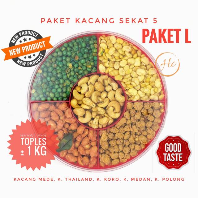 

Paket kacang sekat 5