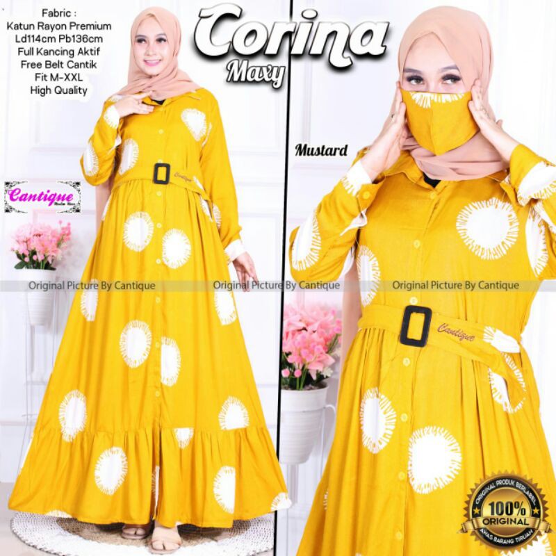 GAMIS DRESS CEWEK CORINA MAXY