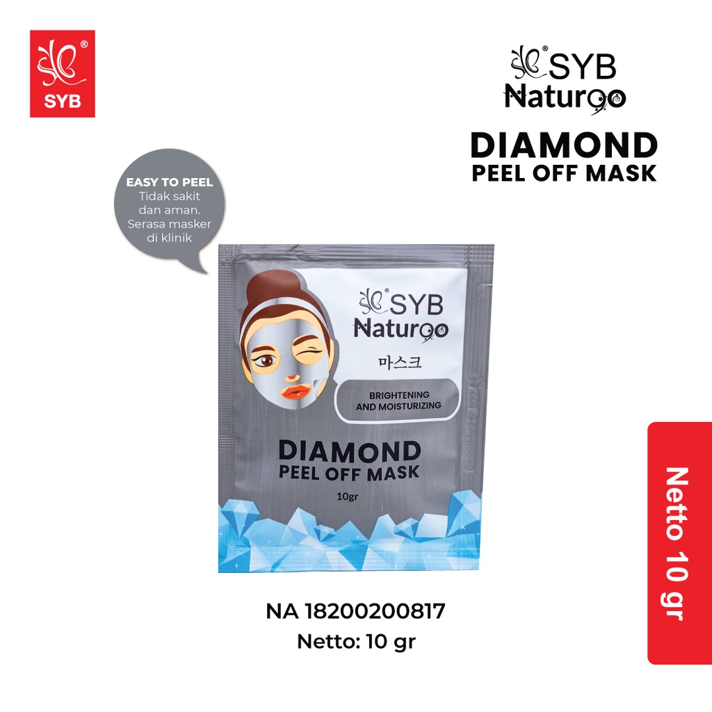 BEST SELLER &amp; VIRAL - SYB NATURGO Peel Off Mask Sachet (Satuan Ecer)