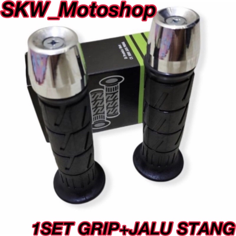 HANDGRIP GRIP SARUNG GAS KAZE SET JALU STANG KIRI KANAN SEPASANG UNIVERSAL NINJA RXKING MIO VIXION NOUVO FAZZIO BEAT GENIO PCX NMAX LEXI SCOOPY VARIO FU SONIC CBR NINJA DLL