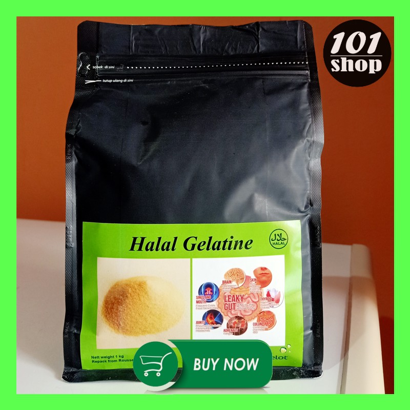 Jual Gelatine Sapi HALAL 100% Gelatin Bubuk Murni Untuk Kesehatan Tubuh ...