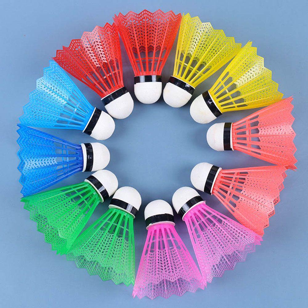 Lanfy Shuttlecock 12pcs Raket Permainan Olahraga Warna-Warni Tahan Lama Olahraga Sport Training Shuttlecock Produk