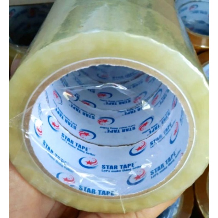 

Lakban bening star tape 45x45x72yard