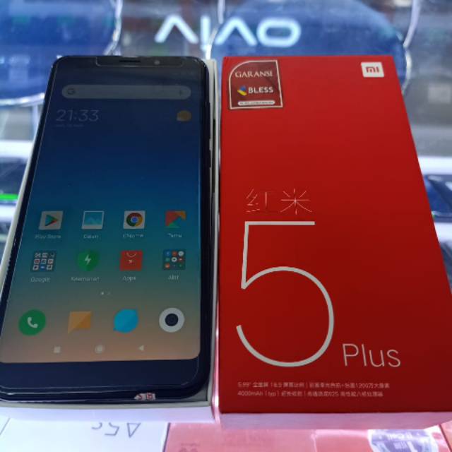 second Xiaomi redmi 5 plus 4/64 fullsett ori muluss apikk