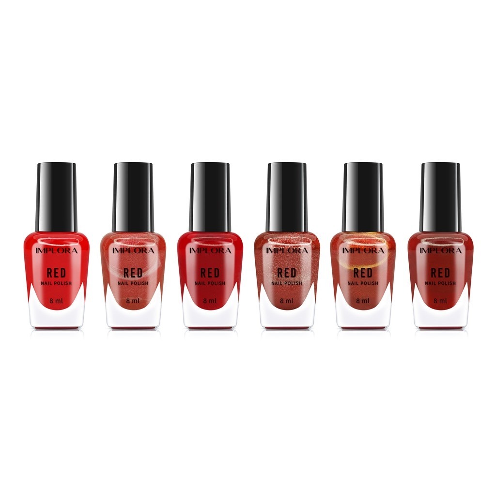 IMPLORA Nail Polish | IMPLORA Kutek | Red Clear Nudes Wonder 1PCS