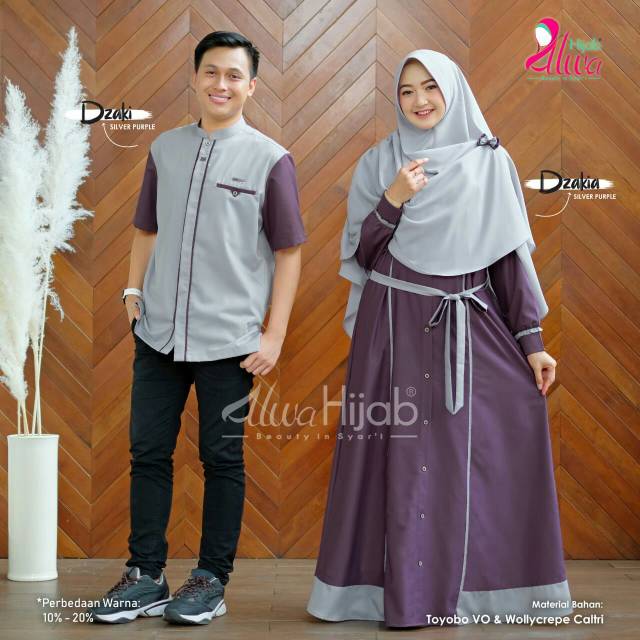30+ Trend Terbaru Gamis Couple Alwa Hijab Terbaru
