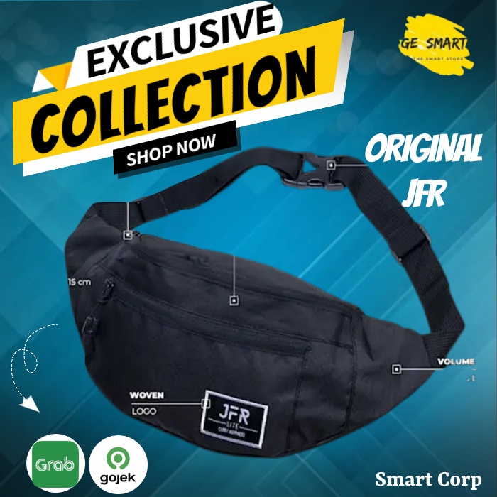 Tas Selempang Tas Pinggang Waist Bag Bahan Polyester JT02 COLOUR JFR