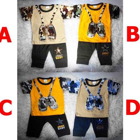 Baju Bayi Laki Setelan - Army Baby