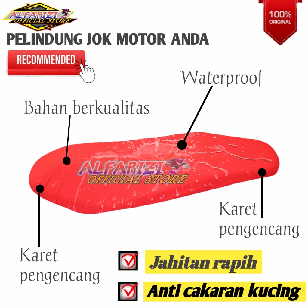 Cover Jok Sarung Penahan CAKARAN KUCING NMAX PCX AEROX ADV LEXI SPACY VESPA Universal / Terlaris / A