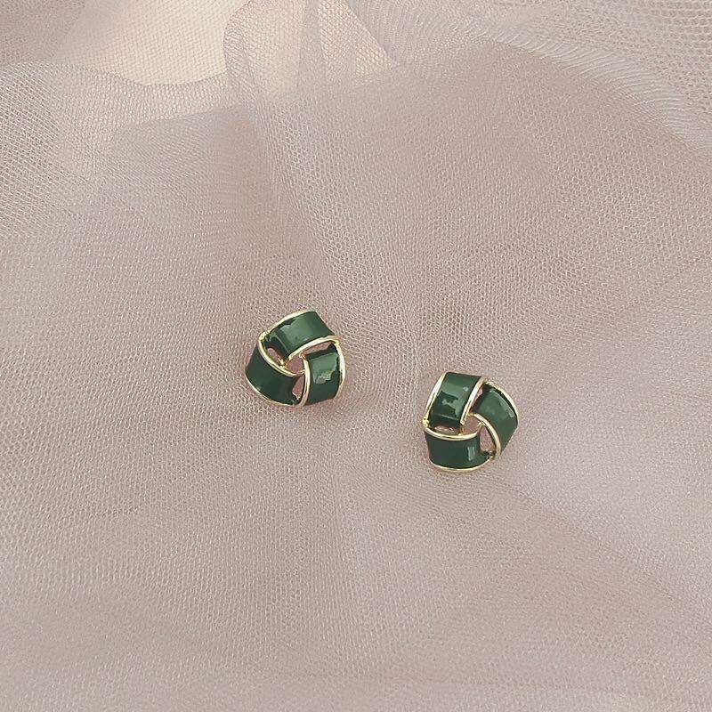 Anting S925 silver needle Bentuk Segitiga Geometris Serbaguna