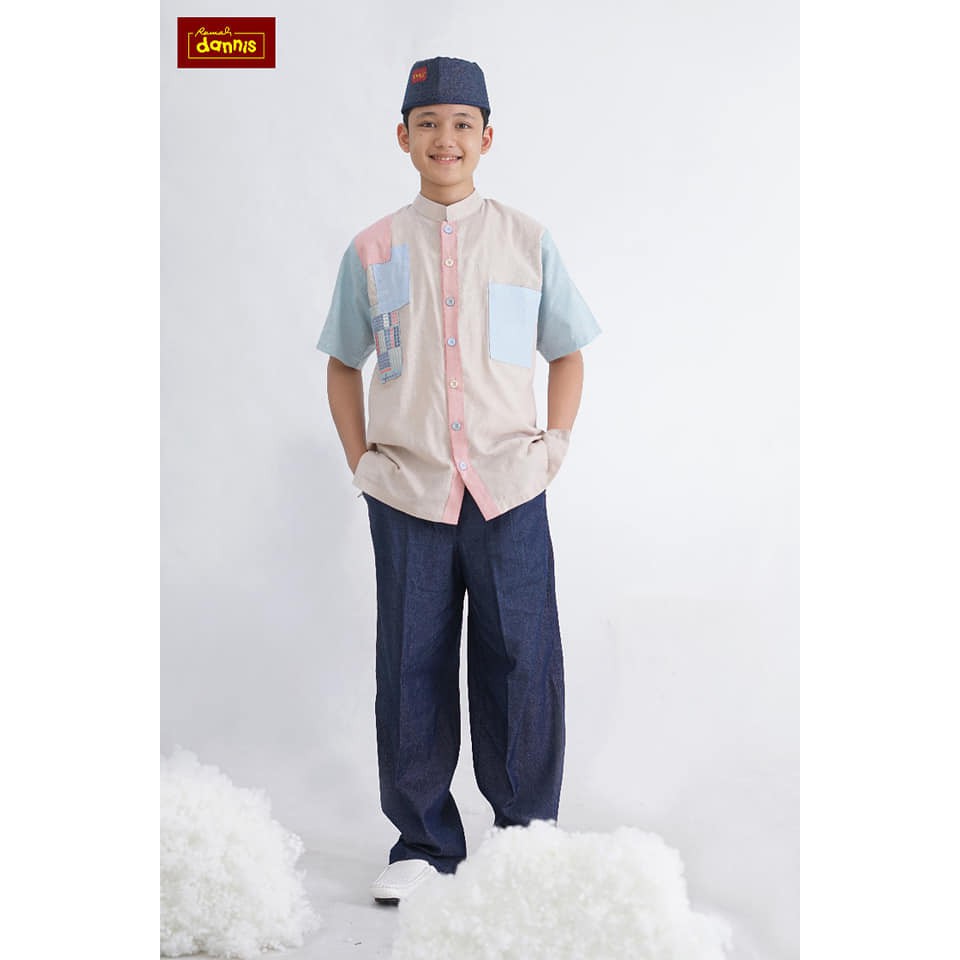 Baju Muslim Anak Dannis Laki-laki Ukuran 10 untuk umur +/- 11 tahun