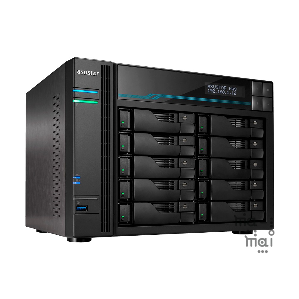 ASUSTOR AS6510T 16GB RAM 10-Bay NAS EXC DISK Intel ATOM Quad-Core