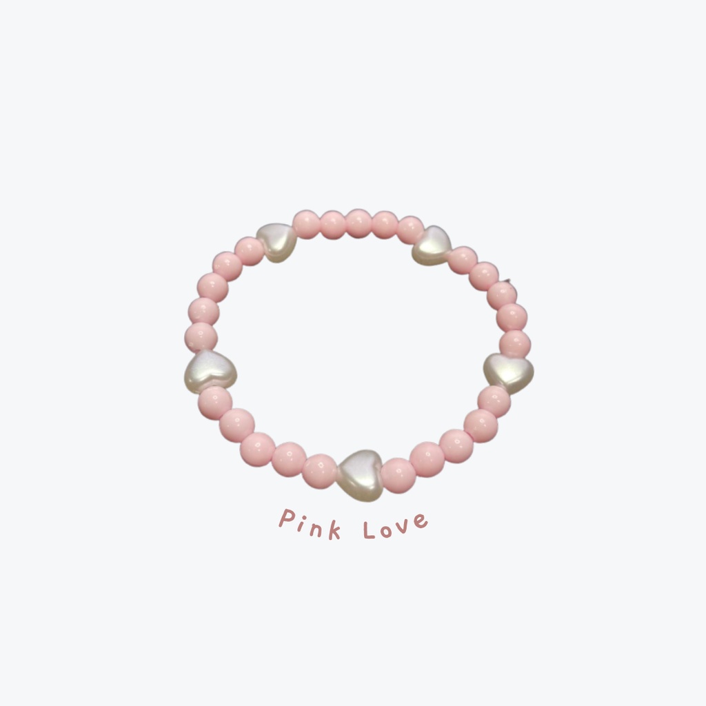 gelang manik manik | beads bracelet | gelang korea | gelang murah | love series