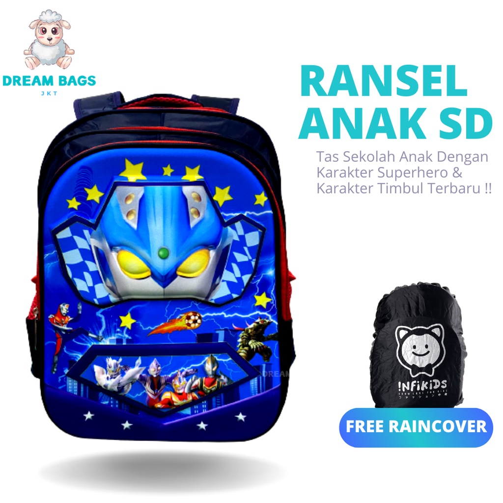 DREAM BAGS Tas Ransel Anak Karakter Ukuran SD Tas Sekolah