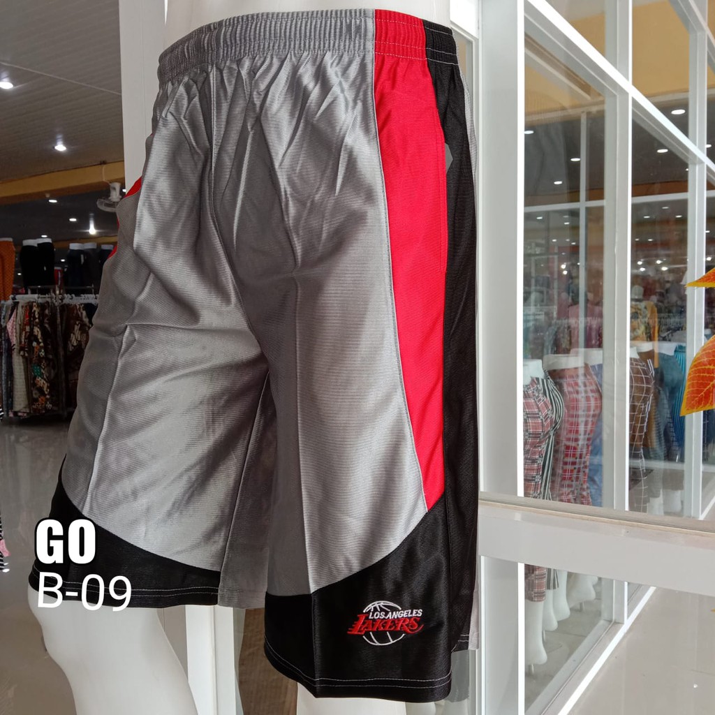 gof TRENDY Celana Pendek Olahraga Training 3/4 Sport cowok