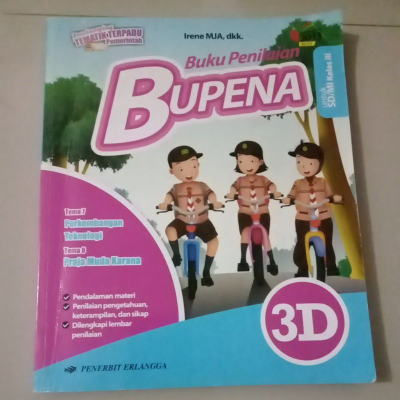 BUPENA 3D kelas 3 penerbit erlangga bekas