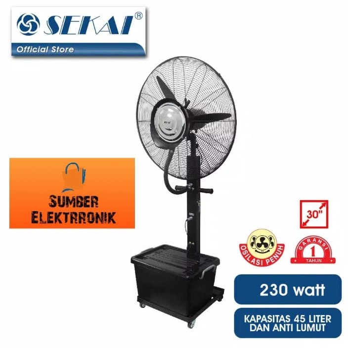 SEKAI Kipas Angin Industri IST 3076 - Misty Fan Kipas Kabut Embun 30 Inch