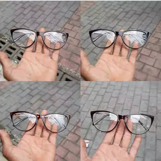 kacamata cat eye tangkai besi / frame kacamata murah
