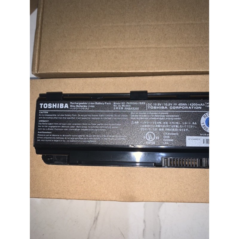 Baterai Laptop Original Toshiba Satelite P845 C800 L855 L870D C480 L840 L850 C845 T552 PA5023 PA5024