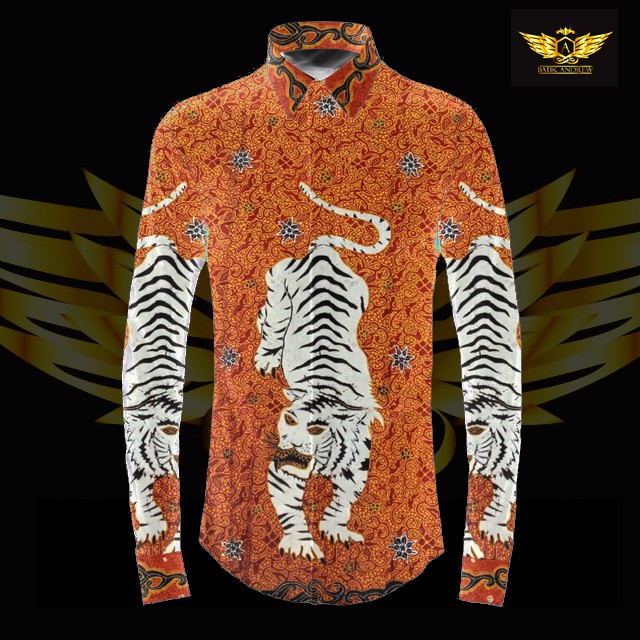 baron iwan tirta motif 29 bahan kain batik tulis sutra pola harimau tiger