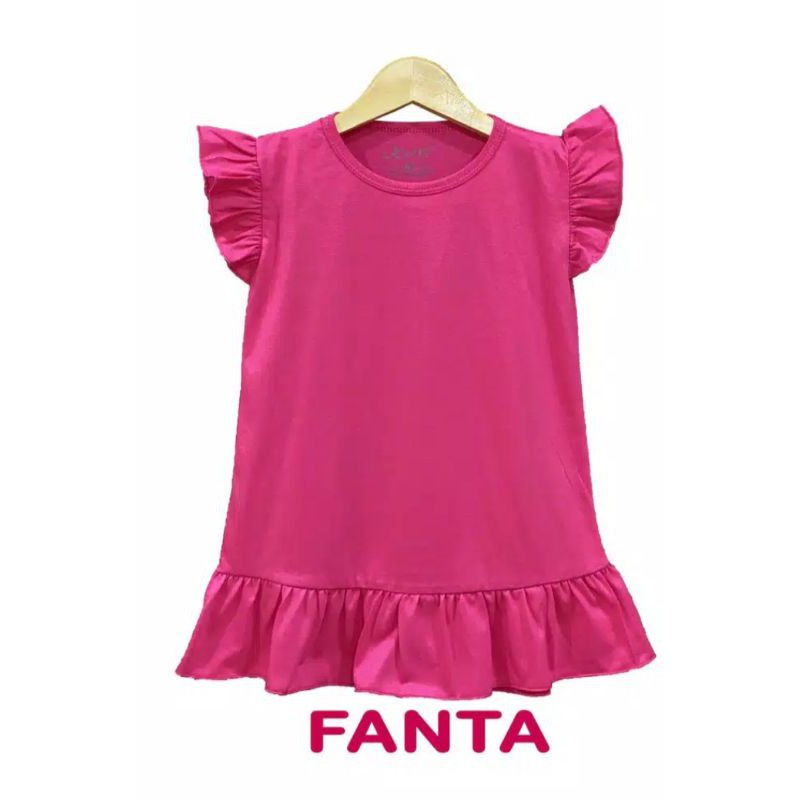 Dress ruffle pelangi anak 2-8 tahun