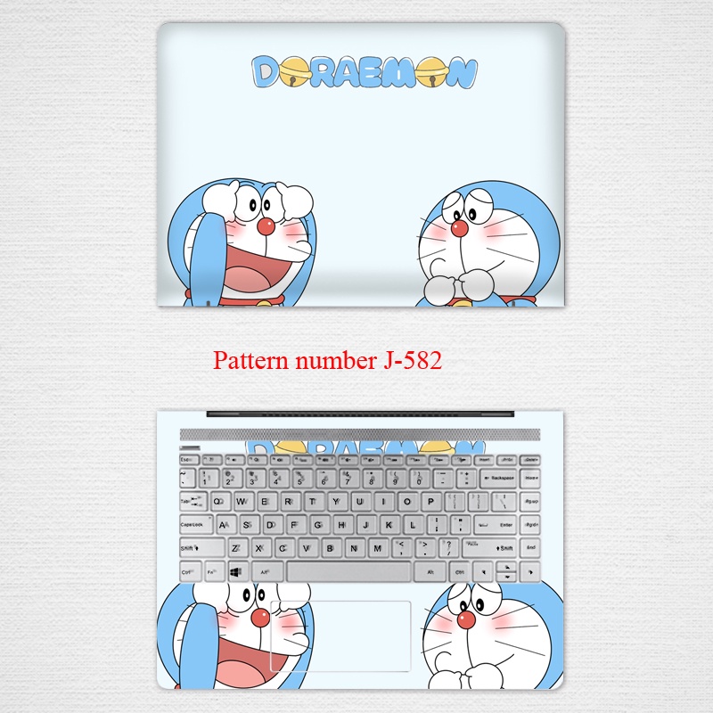 2pcs Stiker Pelindung Laptop Universal Motif Doraemon Ukuran 12 13 14 15.6 Inch ACER Swift Nitro 5 aspire AN515-52 AN515-55