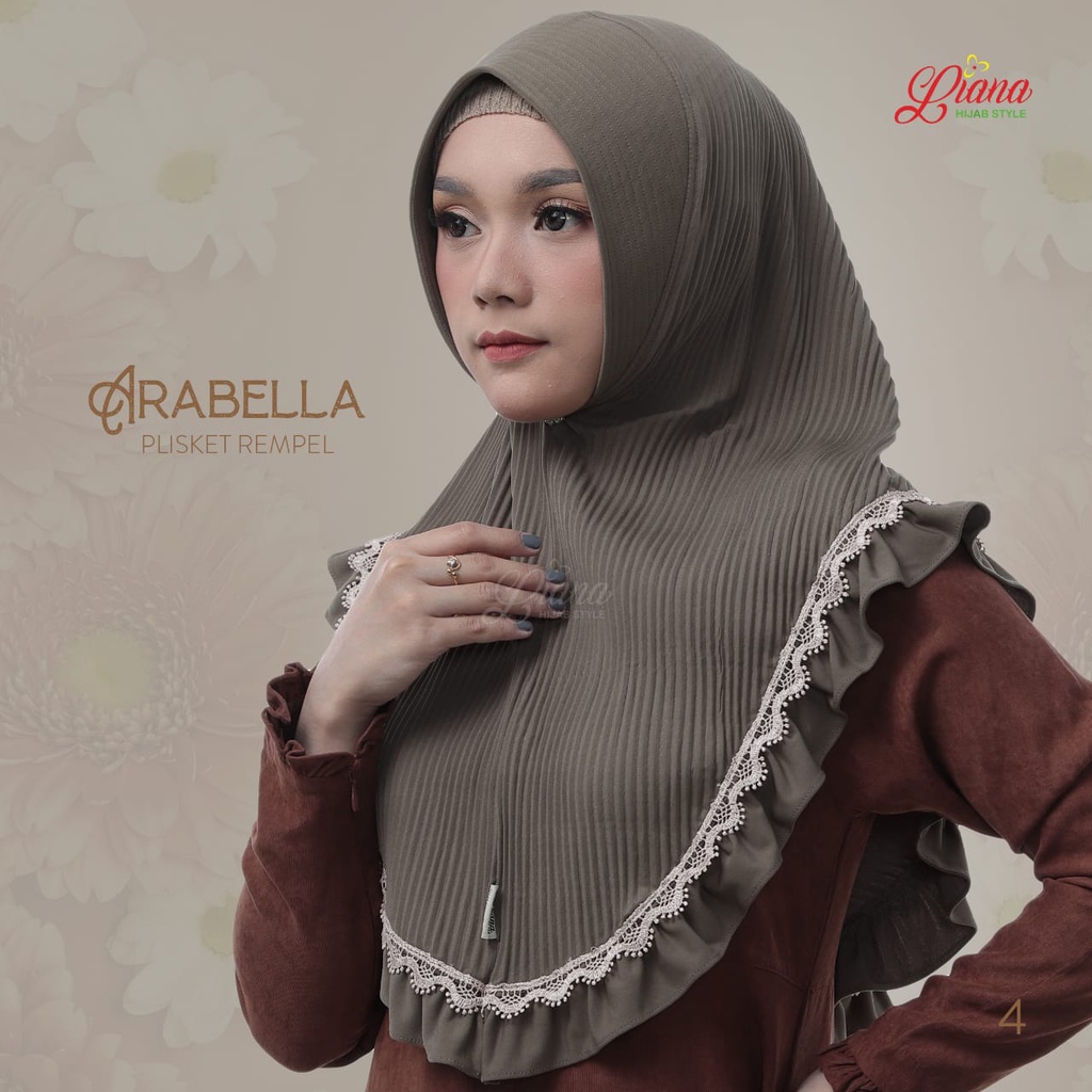 Jilbab Instan Arabella Ori Liana Hijab-MOCCA TANAH