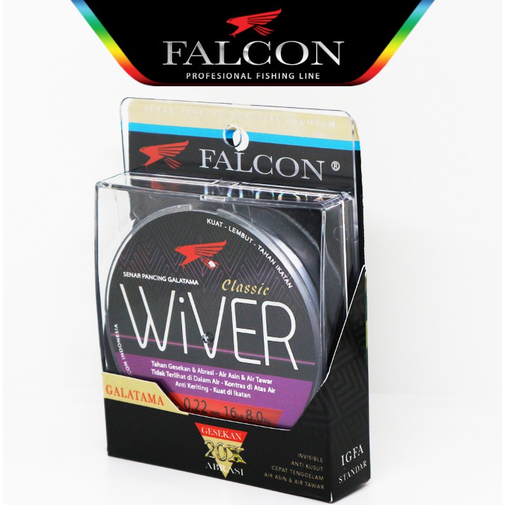 SENAR / LINE MONO FALCON CLASSIC WIVER (Color VISION BLUE) 150m