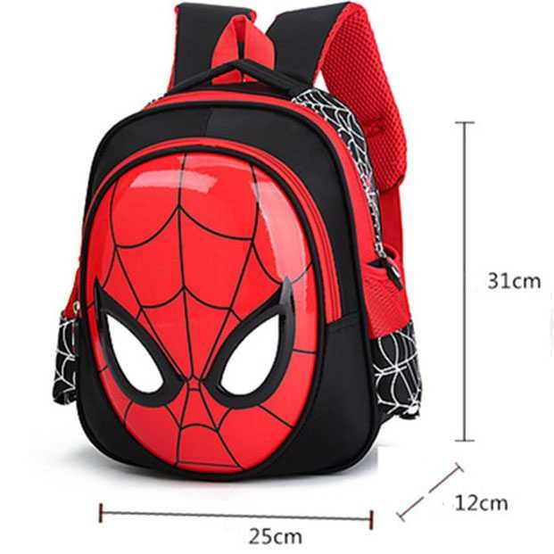 KR Tas Ransel Anak Laki Laki Tas Ransel Sekolah Anak Backpack Model Spiderman