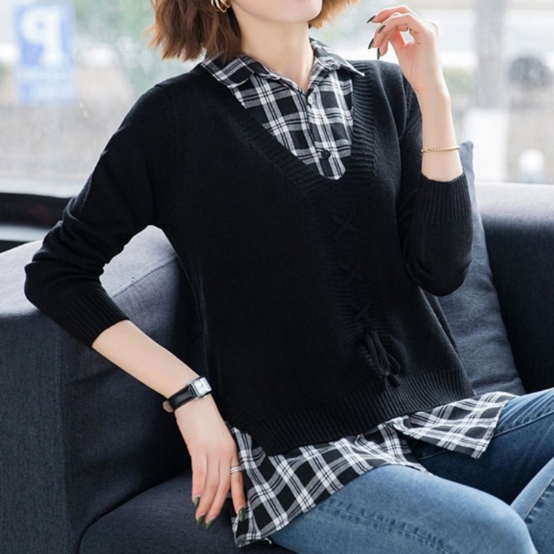 MDLV ~ 0659 OWENDA KNIT TOP KOREA ATASAN RAJUT BLOUSE RAJUT PREMIUM KEMEJA RAJUT FASHION IMPORT