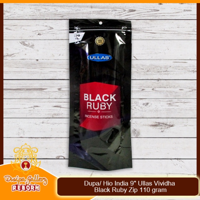 Dupa Hio India Wangi Black Ruby Ullas Vividha 9&quot; Zip 135 gram