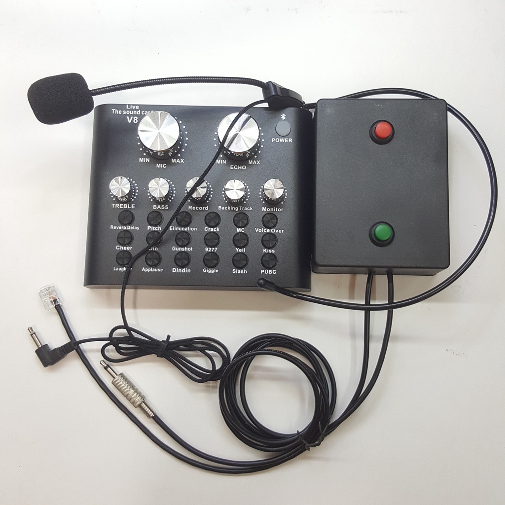 PTT RIG  YAESU SOUNDCARD  V8 DAN MIC