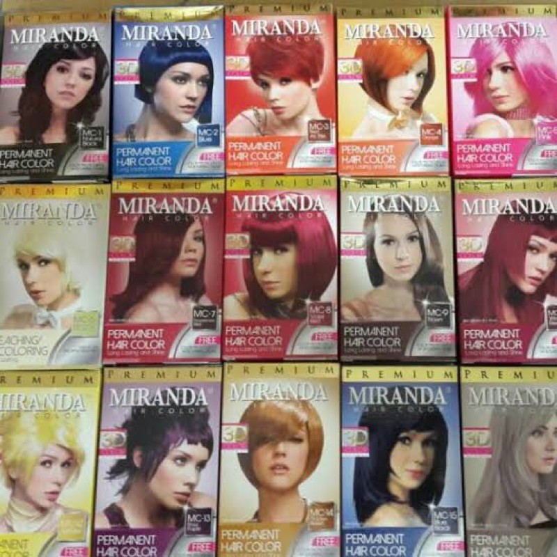MIRANDA Hair Color - 30ml ❤ jselectiv ❤ Pewarna Rambut MIRANDA - ORI✔️BPOM✔️COD✔️