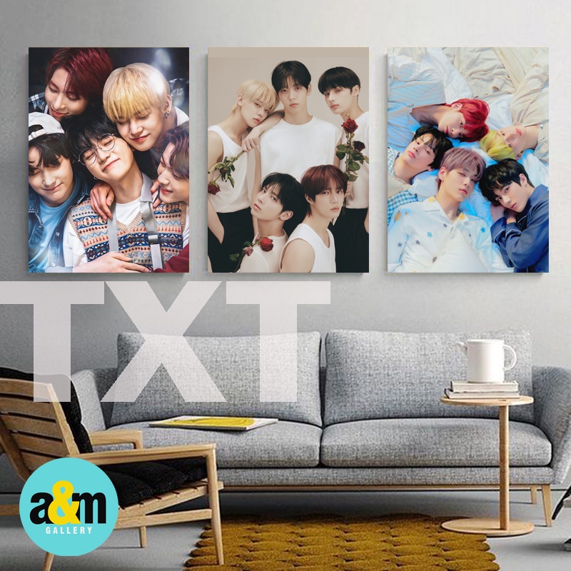 Poster Kayu TXT Hiasan Dinding Dekorasi Kamar MOA I Poster Kayu K-POP Dekorasi Kamar - A&amp;M