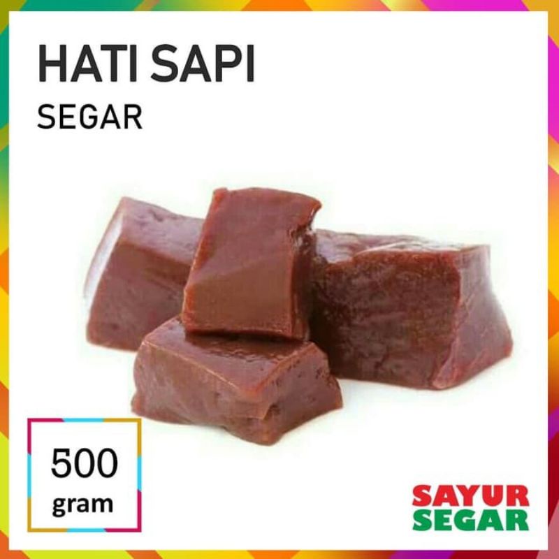 

500 gram hati ati sapi segar fresh