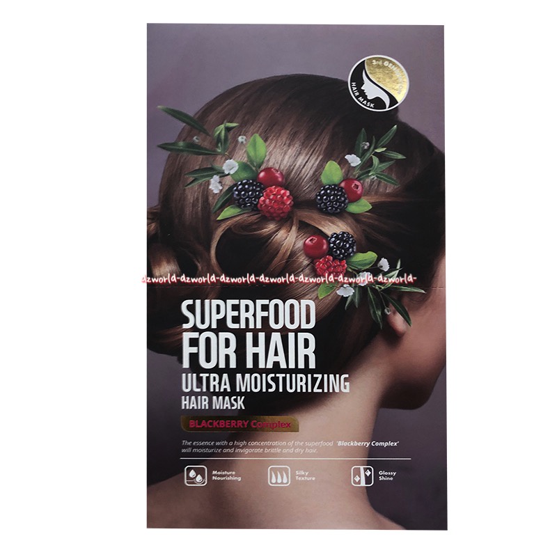 Superfood For Hair Hair Mask Damage Hair Blackberry 40gr Masker Rambut Buah Berri