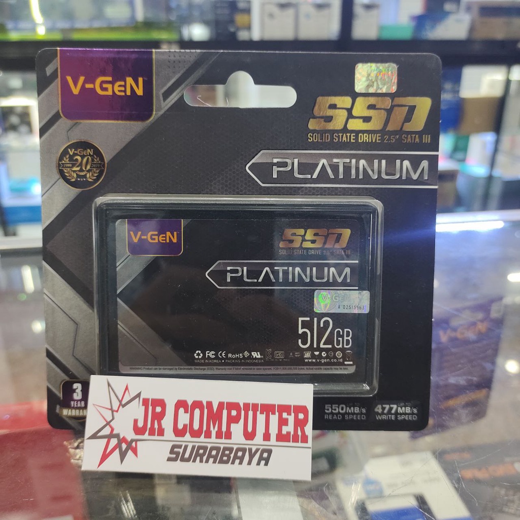 SSD V-GEN PLATINUM SATA III 512GB