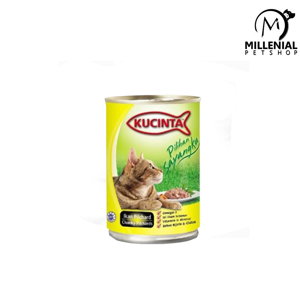 Makanan Kucing basah kaleng Kucinta 400 gram wet food 400gr