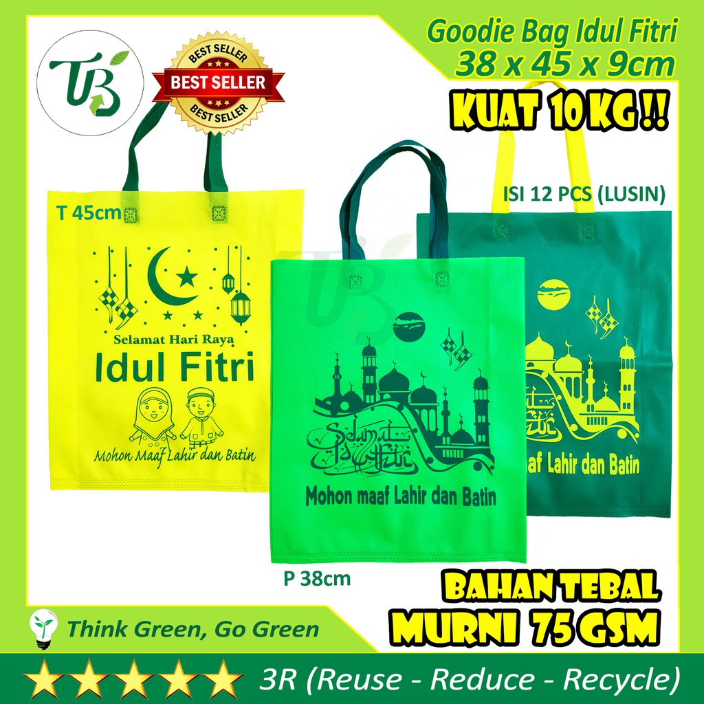 

GOODIE BAG IDUL FITRI T45x38x9cm TAS LEBARAN SEMBAKO KUE KERING BUKAN PAPER BAG
