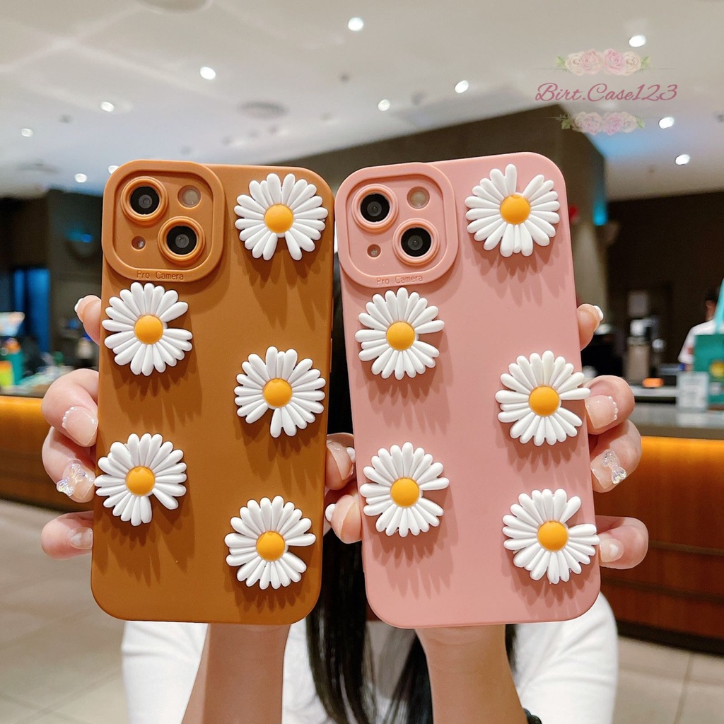 SOFTCASE PROCAMERA BUNGA DAISY 3D OPPO VIVO SAMSUNG REALME XIAOMI IPHONE INFINIX ALL TYPE BC6548