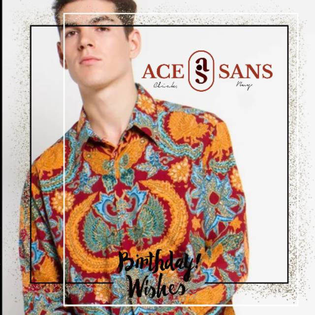 Kemeja Batik Pria Arjuna Weda Manuk Kembar Merah Tua | Kemeja Batik Pria | Batik Pria | Batik | Ori
