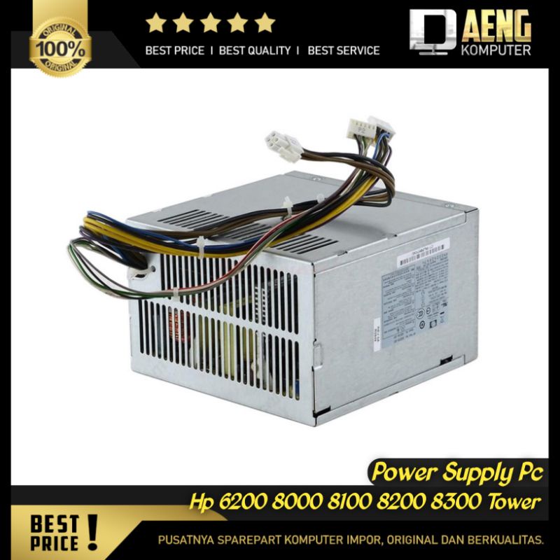 Power Supply Power Suplay PSU Pc Merk Hp Tower 6200, 8000, 8100, 8200, 8300, Murah