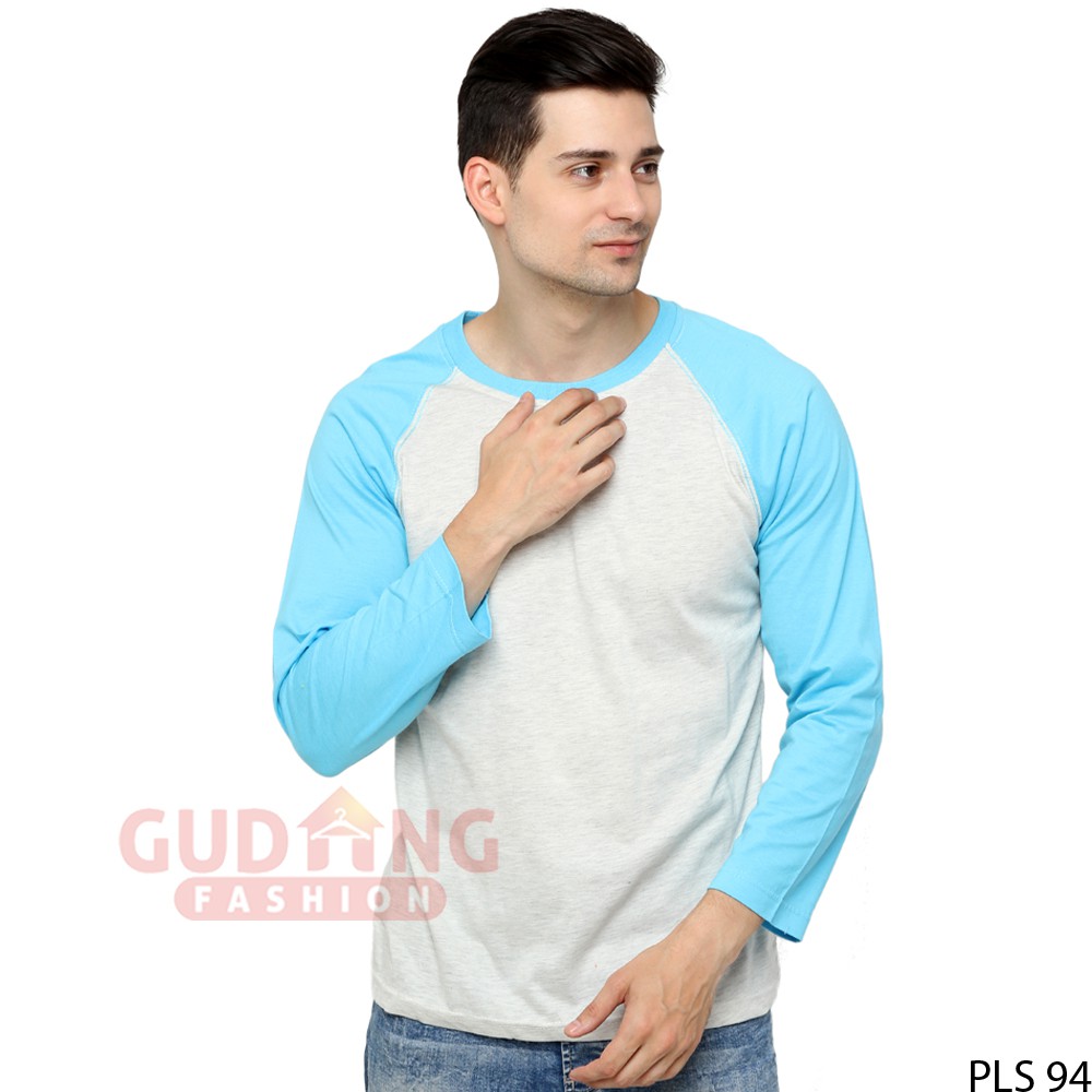 Kaos Panjang Pria Terbaru Model Raglan - PLS 94