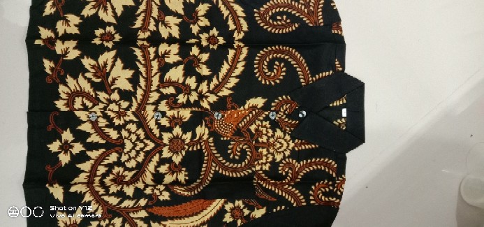 Batik Couple Keluarga Sania Ruffle Ori Ndoro Jowi Dnt Motif Pari Mataram