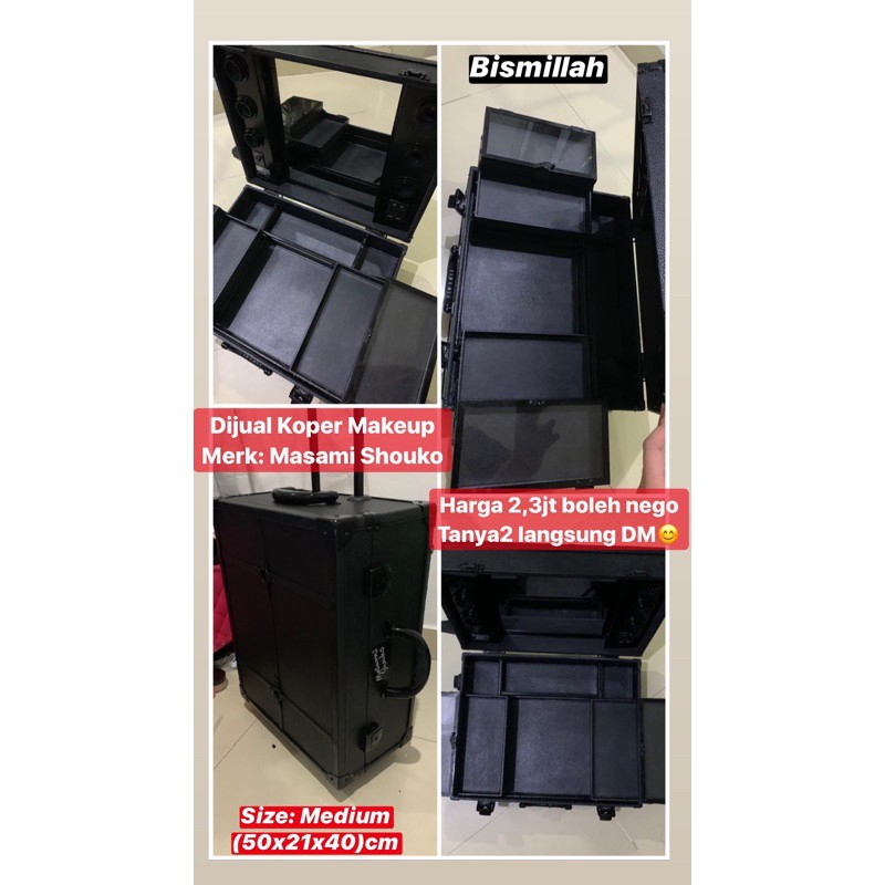 preloved masami shouko koper makeup second beauty case