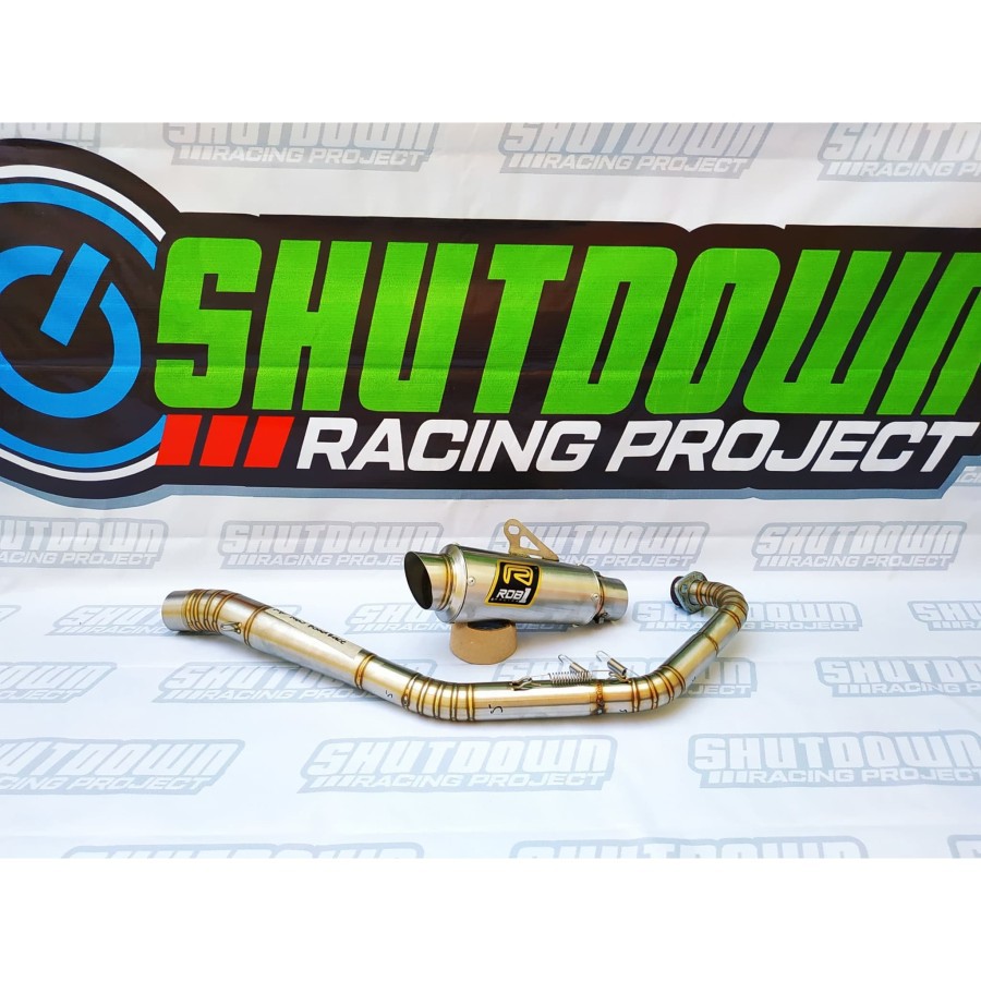 Knalpot RCB Jupiter MX New - MX Old Underbone Full Stainless