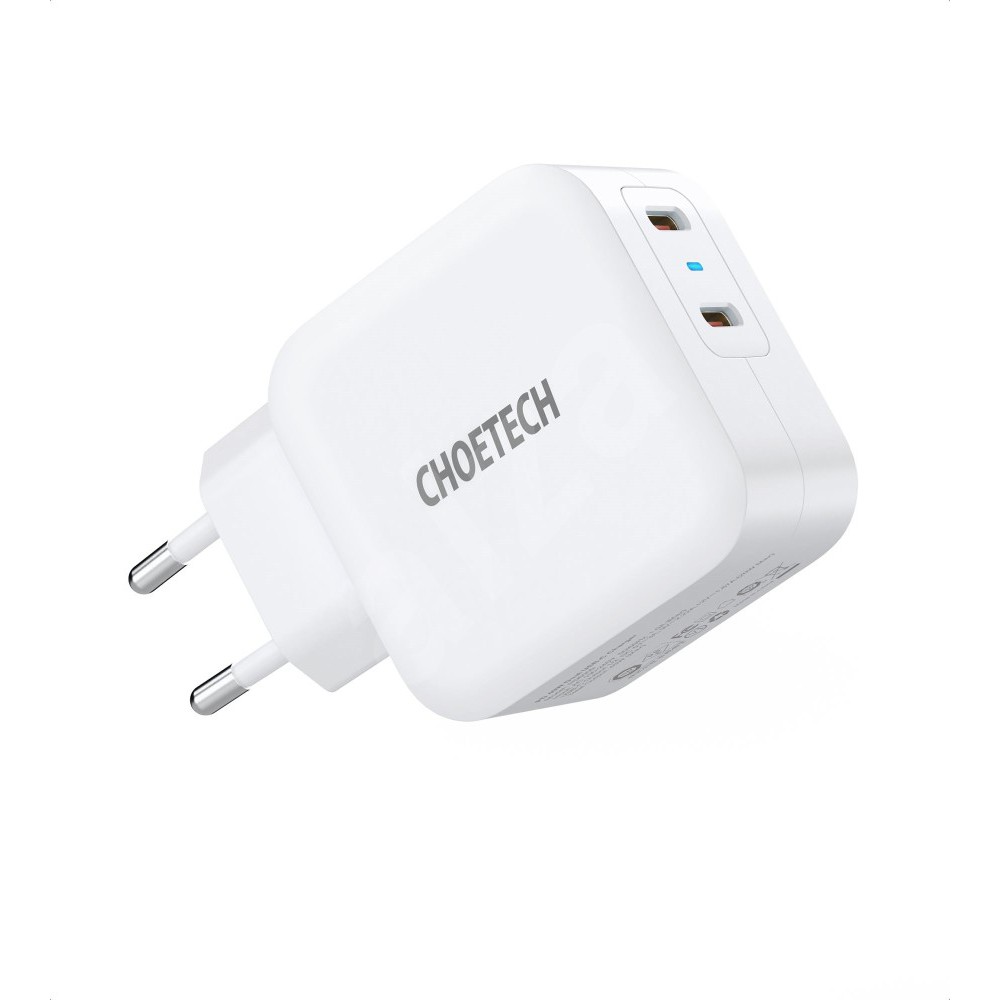 Wall charger Choetech 2 port Type c pd 3.0 40w 3A fast charging pd6009 - Travel charger dual usb-c