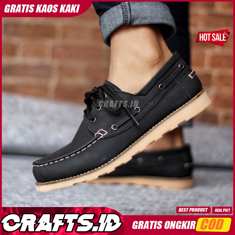 CRAFTS X NERSON Sepatu Kasual Pria Sepatu Kerja Sepatu Pria Casual Cowok/Cowo Kulit Pu Sepatu Casual